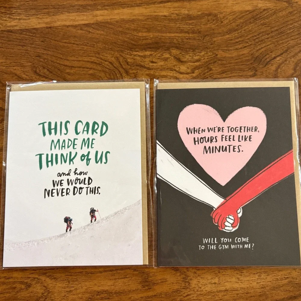 2 Emily McDowell Studio Greeting Cards Humorous Friendship Love Funny BFF‎ Gift